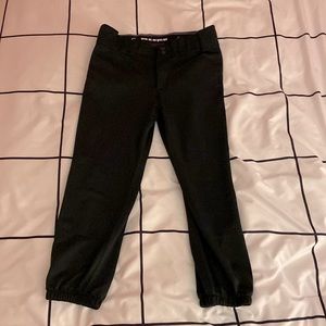 Black softball pants